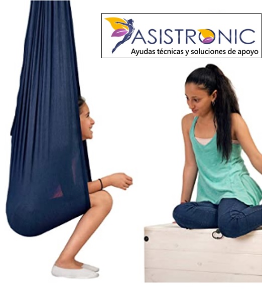 Hamaca para interiores, hamaca para autismo, duradera, relajante, para  terapia de abrazos, para niños autistas, adultos, columpio sensorial (color