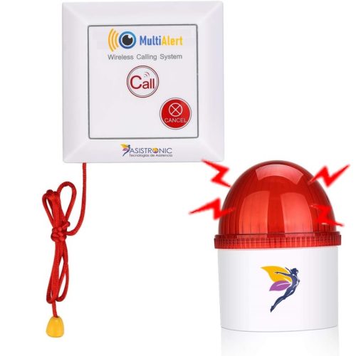 Sistema de llamadas emergencia con alarma de luz led estroboscópica Multialert AS103