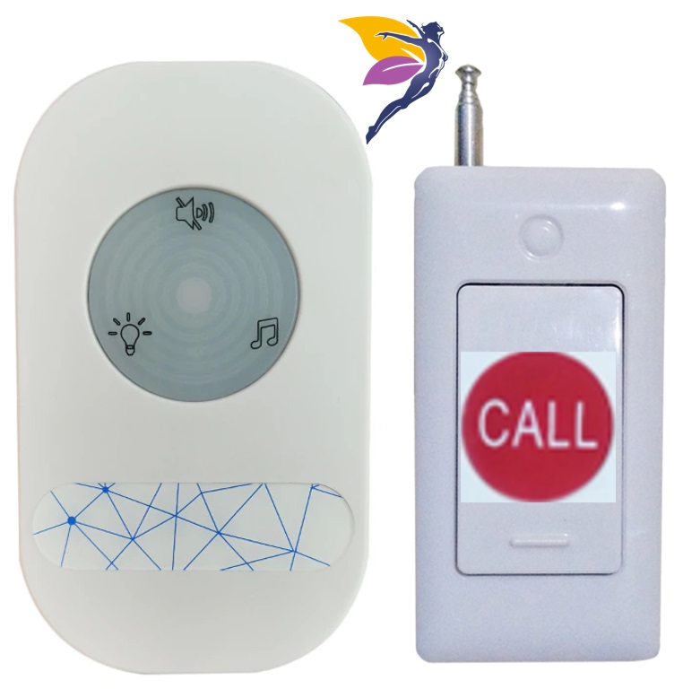 Daytech Sistema de buscapersonas de emergencia para personas mayores, para  monitoreo de ancianos con 3 receptores portátiles + 2 botones de llamada