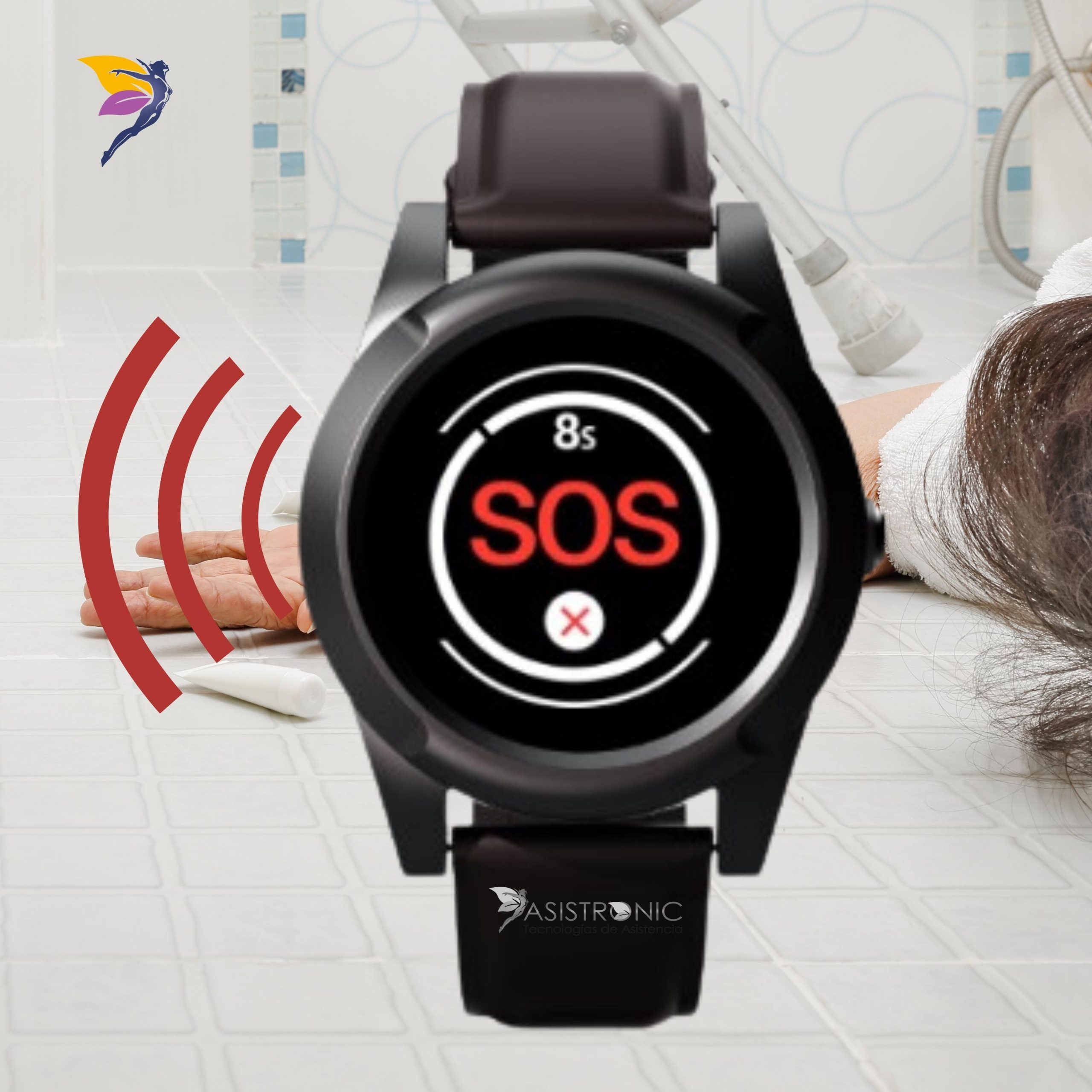 Reloj Inteligente con Detección Caídas,para Personas Mayores,Llamada De  Emergencia SOS, Ubicación GPS Teléfono Ayuda En Caso De Emergencia IP67  Reloj Inteligente A Prueba De Agua : : Electrónica