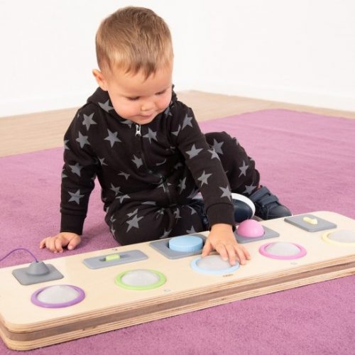 Tablero Interactivo de Motricidad Fina y Estimulación Sensorial